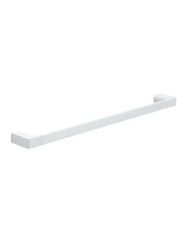 Porta asciugamani bagno a muro Gedy Pirenei 60cm bianco matto PI21-60-02