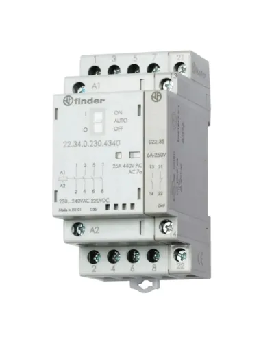 Contactor finder DIN connection 4 NO contacts 22.34.0.230.4340