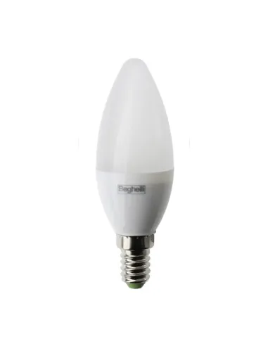 Beghelli Olive LED bulb E14 5W 6500K very white light 56982