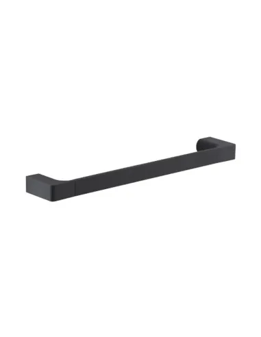 Porta asciugamani bagno a muro Gedy Pirenei 35cm nero matto PI21-35-14