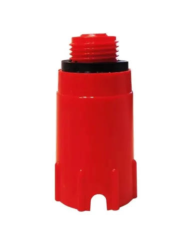 Bonomini pipe testing cap, 1/2 thread, red 9888PP12B6