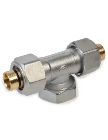 Giacomini multilayer F threaded T fitting 20x2x1/2x20x2 R569MX057