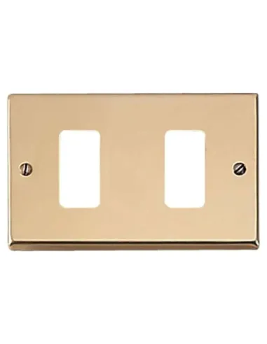 Placca Master 2 fori bronzo per supporti master 351-2