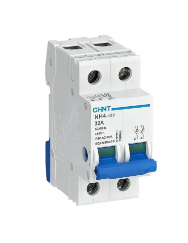 Sezionatore modulare Chint NH4 32A 2P 400 Vac 2 Moduli 398040