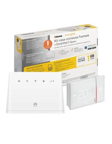 Bticino Connected Home KIT with Huawei Router and Smarther2 Wall Thermostat SXW8002WKIT