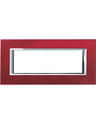 BTicino HA4806RC Axolute - china red 6-module cover plate