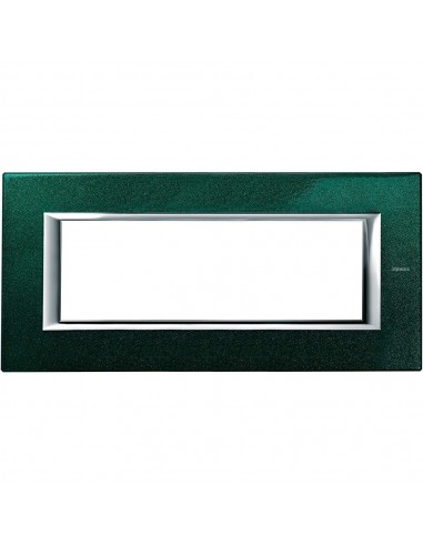 BTicino HA4806VS Axolute - sevres green 6-module cover plate