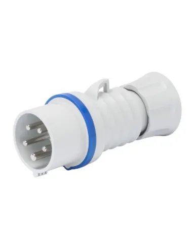 Spina Mobile Diritta Hp - Ip44/Ip54 - 3P+T 16A 200-250V 50/60Hz - Blu - 9H - Cablaggio A Vite GEW GW60005H