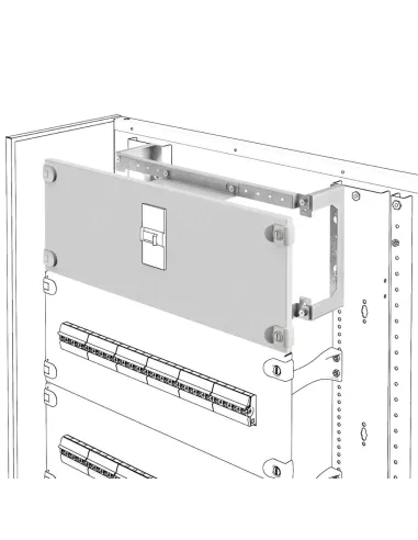 Installation Kit For Msx Boxed Switches On Plate - Horizontal - Fixed Version - Msx /M 160C - 600X200Mm GEW GWD350