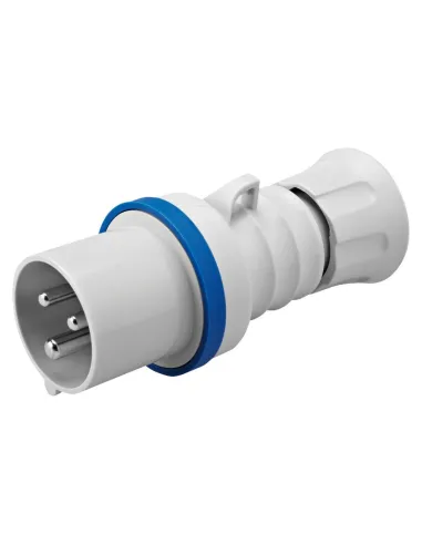 Mobile Plug Straight Hp - Ip44/Ip54 - 2P+T 16A 200-250V 50/60Hz - Blue - 6H - GEW GW60004FH Quick Wiring