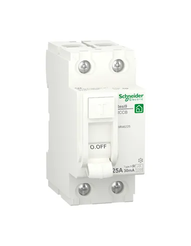 Residual Current Circuit Breaker (RCCB), Resi9, 2P, 25 A, 30 mA, Type F-SI SNR R9R46225