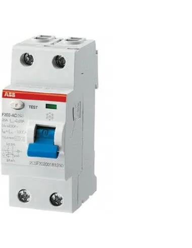 Interruttore differenziale puro tipo A In 25A Idn 300mA 2P ABB F427828