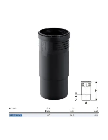 Geberit Silent-PP expansion sleeve ø110 mm 390.518.14.1