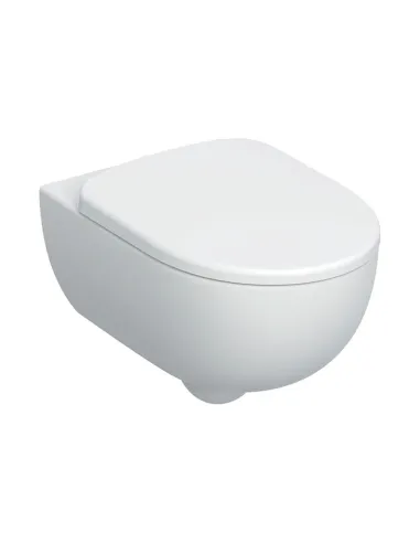 Geberit SELNOVA PREMIUM Rimfree wall-hung toilet, washdown, with soft-close seat and hidden fixings