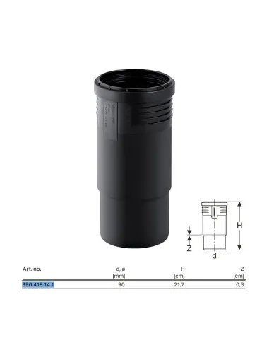 Geberit Silent-PP expansion sleeve ø90 mm 390.418.14.1