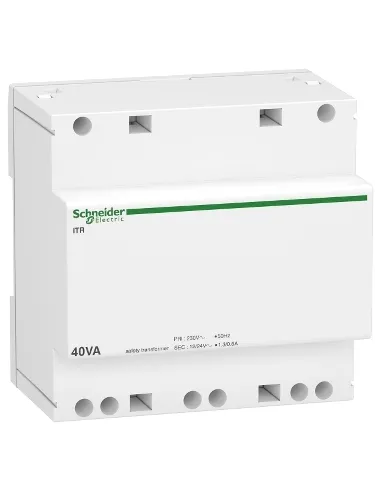 Trasformatore di sicurezza iTR 40VA 12/24Vca SNR A9A15220