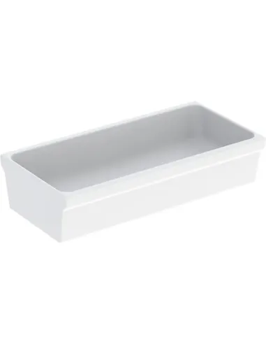 PUBLICA ELLEBORO lavabo a canale L.120 cm, senza foro rubinetteria e senza troppopieno, colore bianco finitura lucido 500.898.00