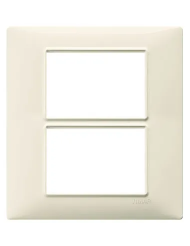 Placca Beige 6 Posti Plana (3+3) - VIW 14659.03