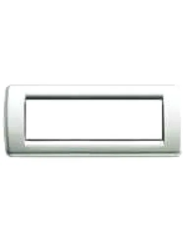 Placca Rondò Metallo 6 Posti Argento Metallizzato Idea - VIW 16756.21