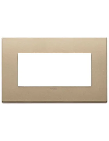 Vimar Eikon Satin Gold 4 Module Plate - VIW 22654.88