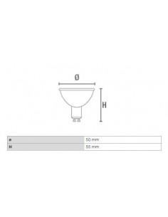 Lampo DIKLED10W230VMC - lampada LED GU10 10W 3/4/6000K