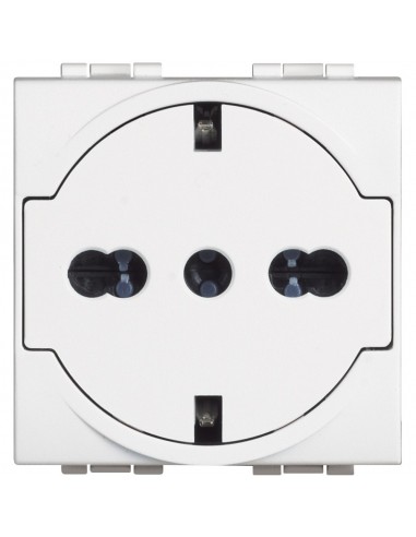 White LivingLight | flat universal socket
