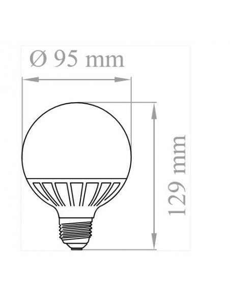 Lampo Gl95e27bc Lampada Led E27 18w 3000k Elettroclick 8948