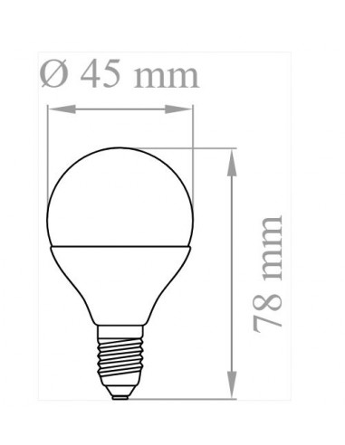 Lampada LED E14 8W Luce calda Forma Tubolare Lampo CO10WE14BC, 3000K, 860  Lumen, Resa 70W, Apertura luce 220°, A+