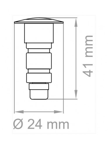 Lampo CRISLED/BC - faretto calpestabile a LED 1W 3000K