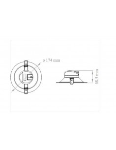 CAR WORK BOX Faretti LED da Incasso per Cartongesso, 6W 600LM Luci da  Soffitto Interno, Ultrasottili 25mm, Diametro Foro Ø65 - Ø95mm, Luce Calda  3000K, 230V, Set di 6 : : Illuminazione