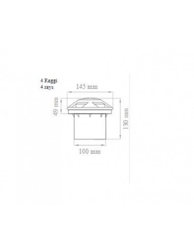 Lampo CRISLED/BC - faretto calpestabile a LED 1W 3000K