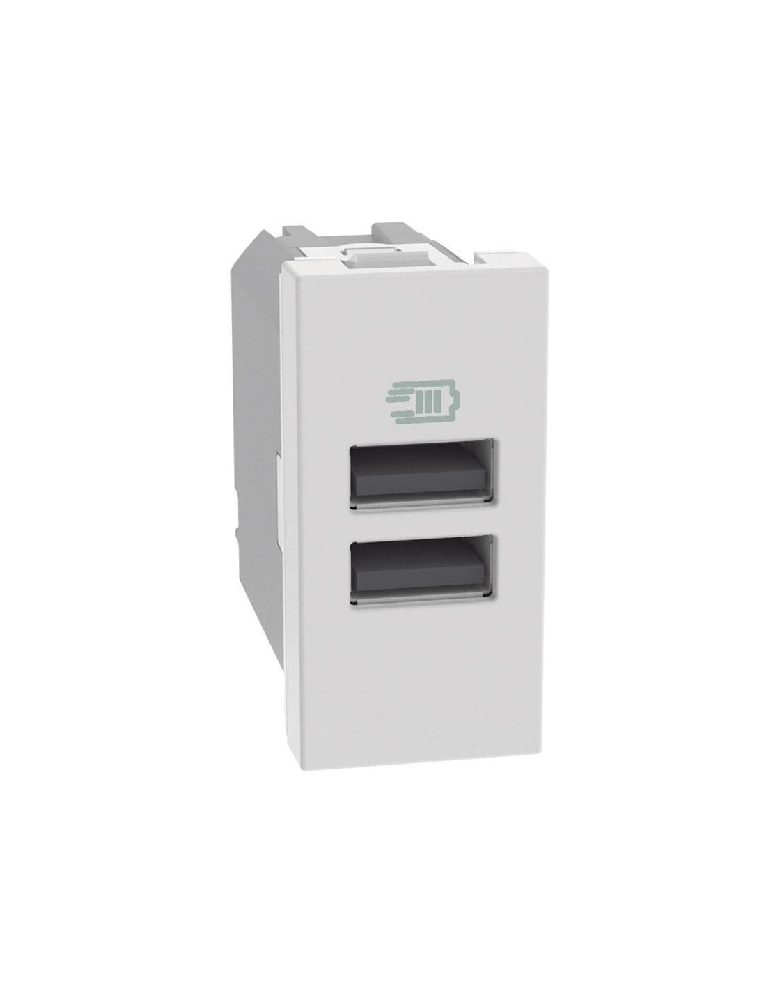 Caricatore USB Bticino MatixGO 15W con 2 porte tipo A bianco JW4191AA