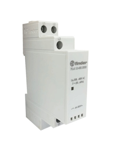 Finder control relay 3 phases 1 contact 6A