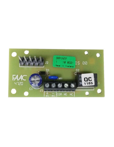 Faac interface for plug-in radio receiver