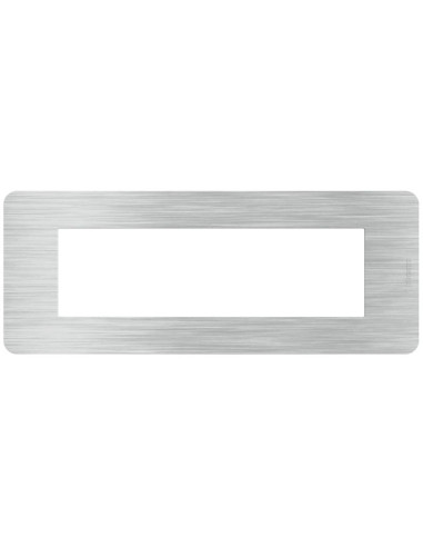 Bticino MatixGO Effects cover plate 7 aluminum modules JA4807EA