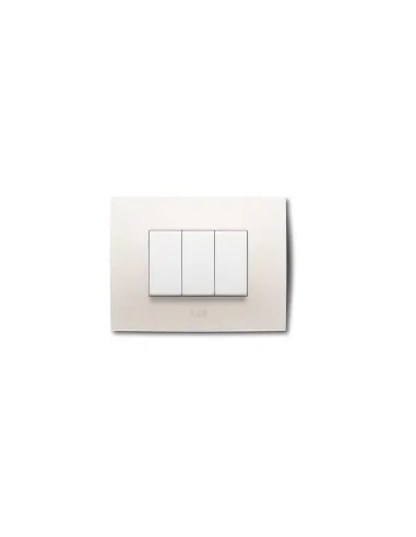 Abb Chiara placca 3 moduli bianco 2CSK0301CH