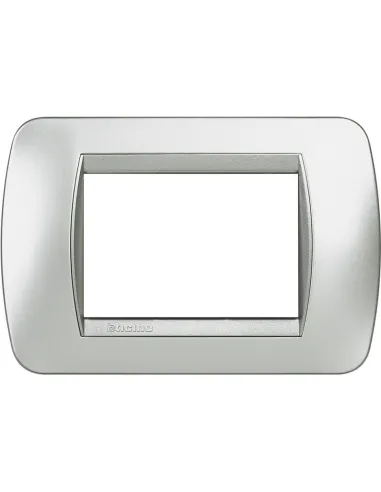 Bticino Livinglight international placca 3 moduli grigio tech L4803TE