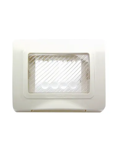 Placca Autoportante Ave sistema 44 IP55 3 Moduli Bianco 44SP03B