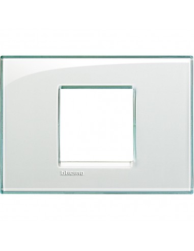 BTicino LNA4819KA LivingLight - 2-module centered aquamarine plate