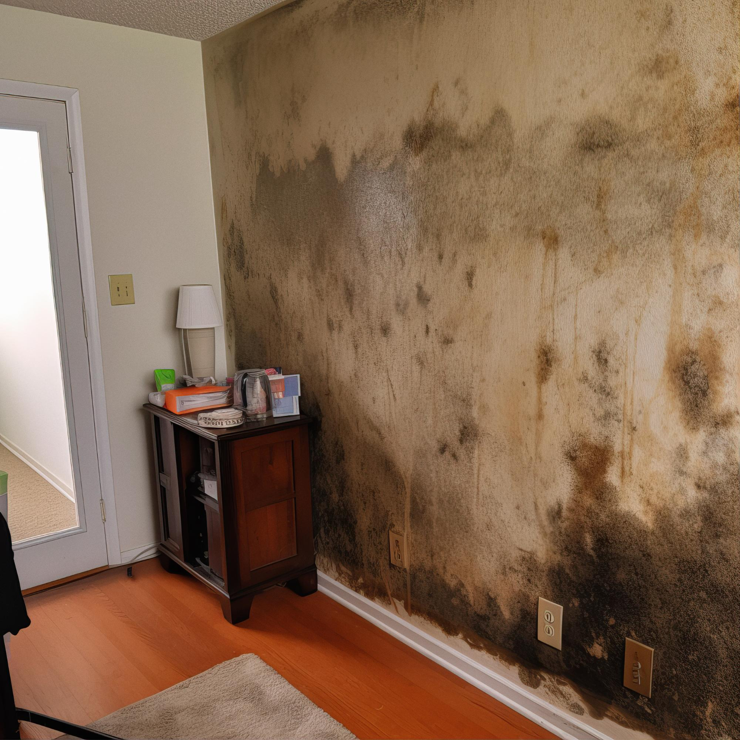 wall with mold